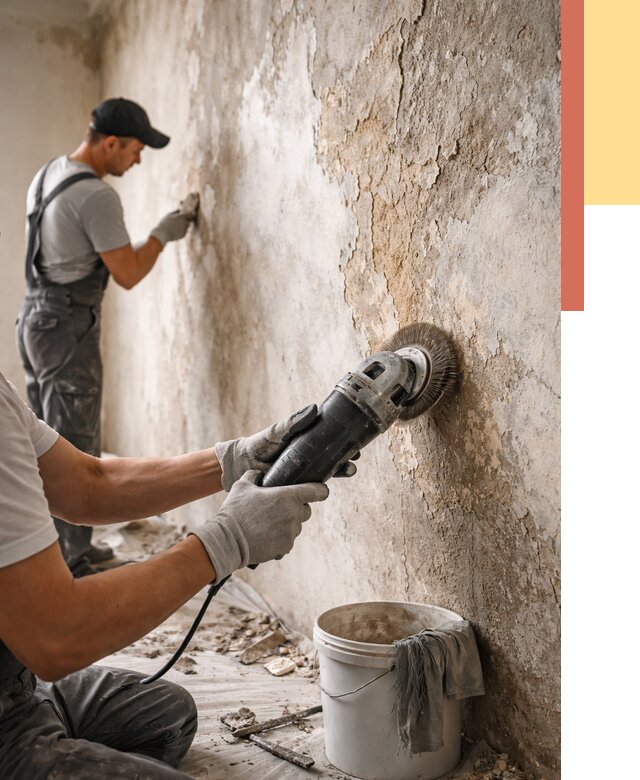 Снятие и удаление краски со стен в Соль-илецке от 2188 руб. — ОТДЕЛОЧНИК-Сои