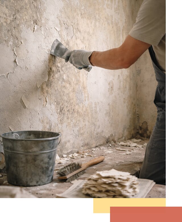 Удаление старой краски со стен в Соль-илецке качественно и быстро