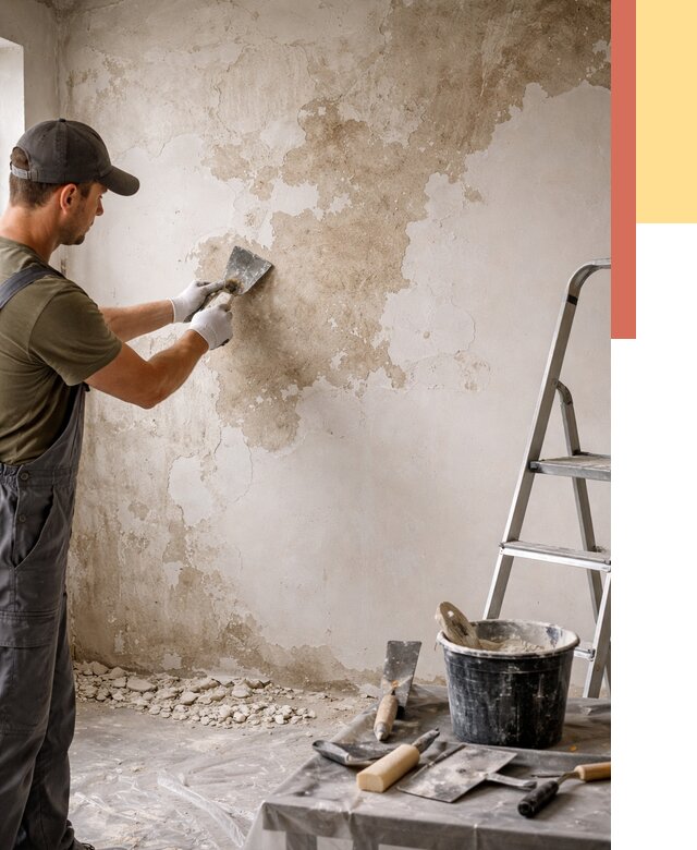 Снятие старой шпаклевки в Соль-илецке от 1927 руб. — быстро и недорого | ОТДЕЛОЧНИК-Сои