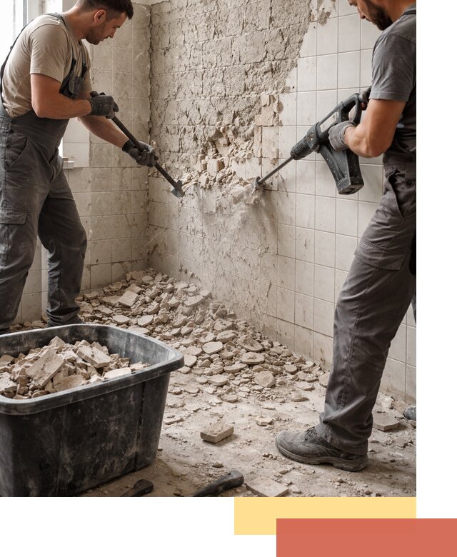 Демонтаж плитки со стен в Соль-илецке быстро и аккуратно