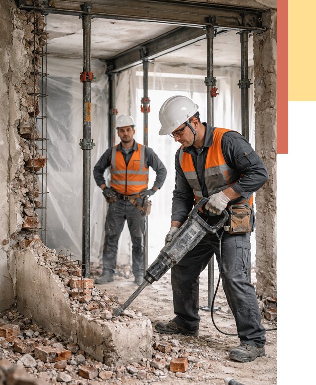 Снос несущих стен в Соль-илецке от 10678 руб. — демонтаж несущей стены под ключ | ОТДЕЛОЧНИК-Сои