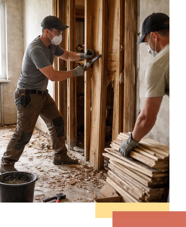 Демонтаж деревянных перегородок в Соль-илецке быстро и аккуратно