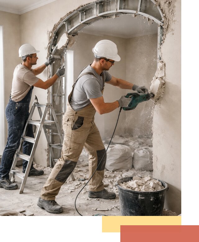 Демонтаж гипсокартонной арки в Соль-илецке быстро и аккуратно