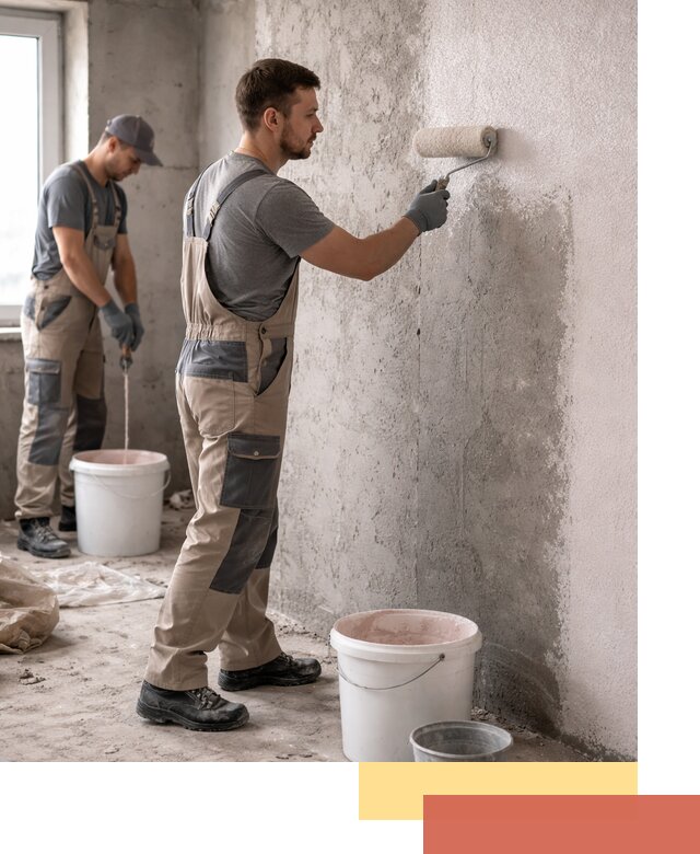 Нанесение бетоноконтакта на стены в Соль-илецке для последующей отделки