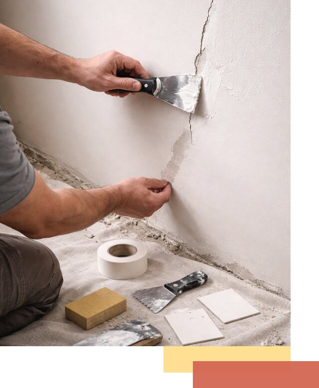 Заделка трещин и сколов в стенах и потолках в Соль-илецке