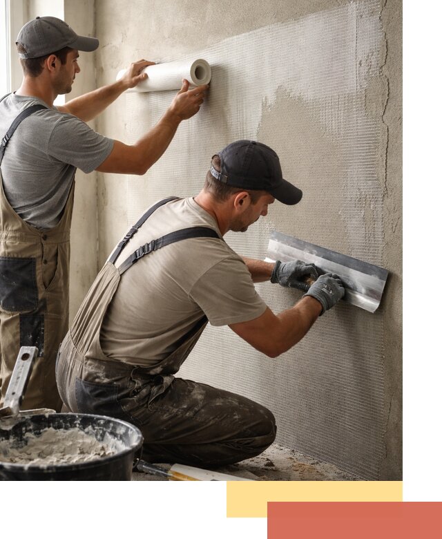 Армирование стен стеклосеткой в Соль-илецке для прочной отделки