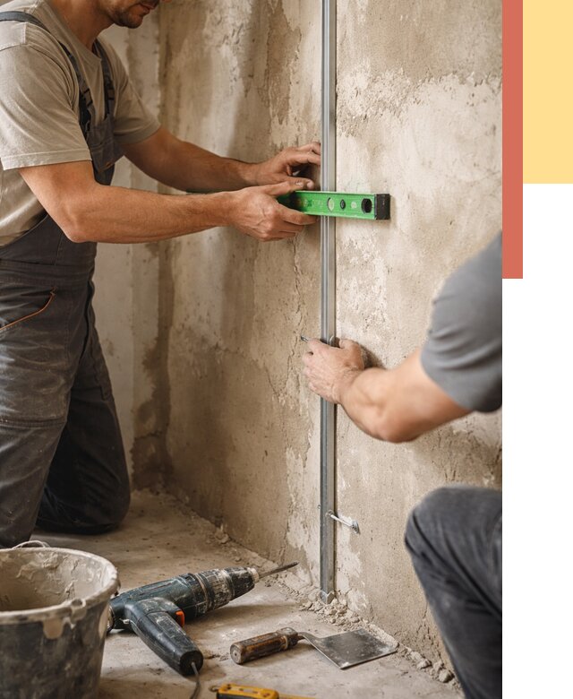 Установка штукатурных маяков в Соль-илецке от 7293 руб. — быстро и недорого | ОТДЕЛОЧНИК-Сои