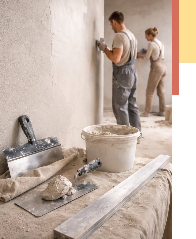 Штукатурка стен гипсовая в Соль-илецке от 4688 руб/м2 — быстро и недорого | ОТДЕЛОЧНИК-Сои