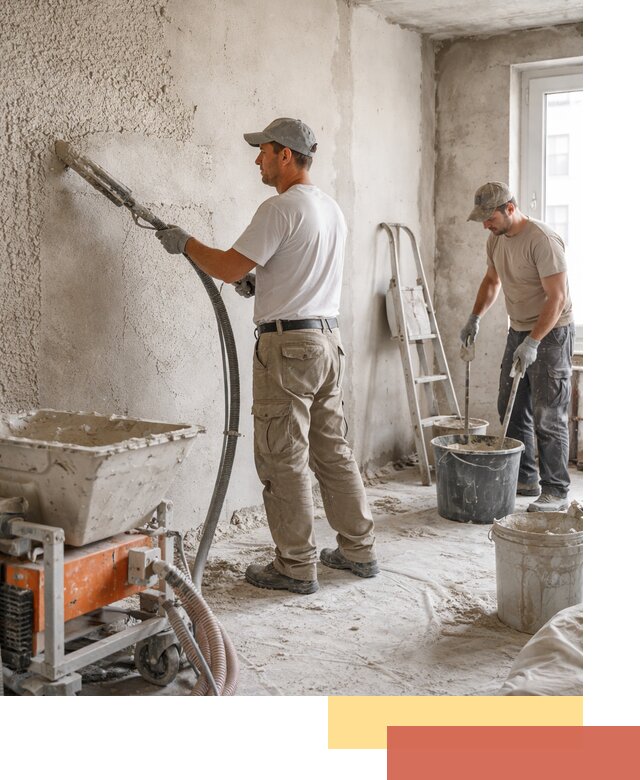 Машинная штукатурка стен в Соль-илецке — быстро и качественно