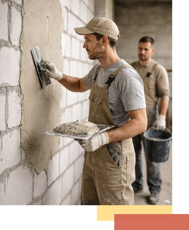 Штукатурка стен из газобетона в Соль-илецке под ключ