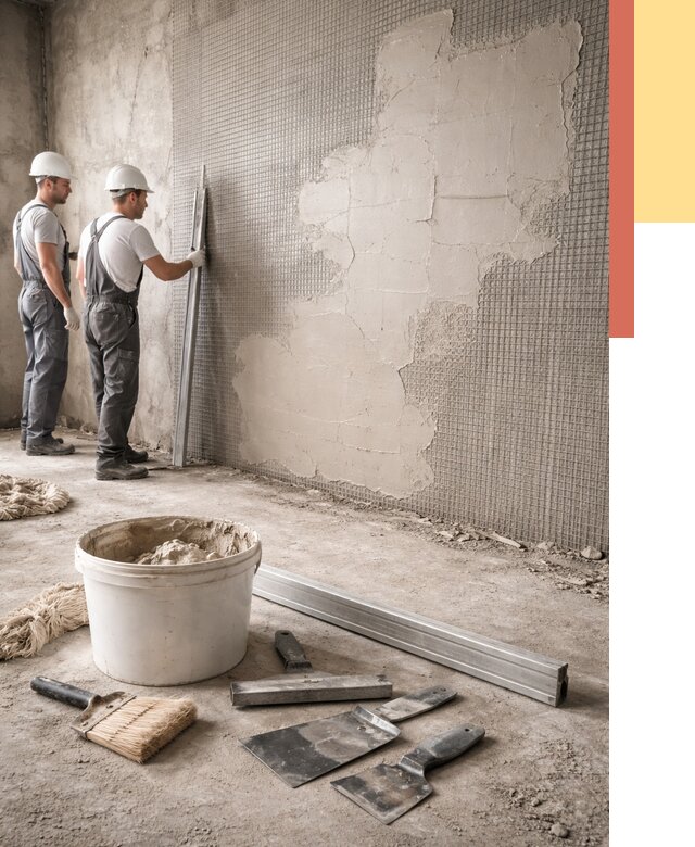 Штукатурка стен по сетке в Соль-илецке от 5730 руб./м2 — быстро и недорого | ОТДЕЛОЧНИК-Сои