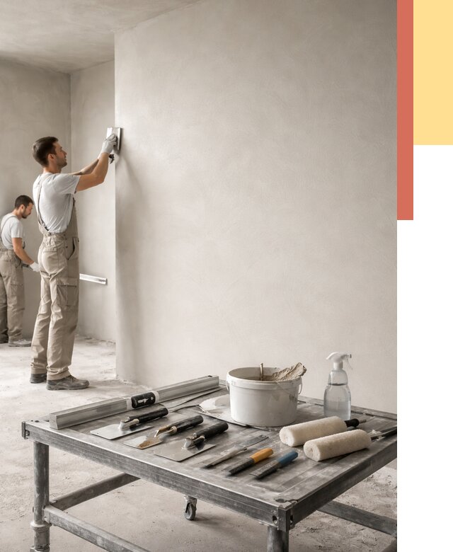 Штукатурка стен под покраску в Соль-илецке от 4688 руб./м² — качественно и недорого | ОТДЕЛОЧНИК-Сои