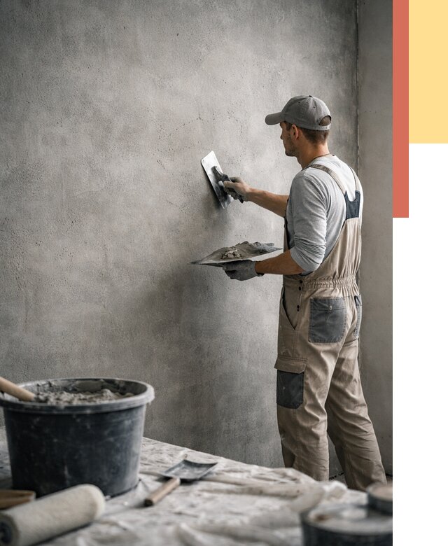 Декоративная штукатурка под бетон в Соль-илецке от 2605 руб./м² — нанесение под ключ | ОТДЕЛОЧНИК-Сои