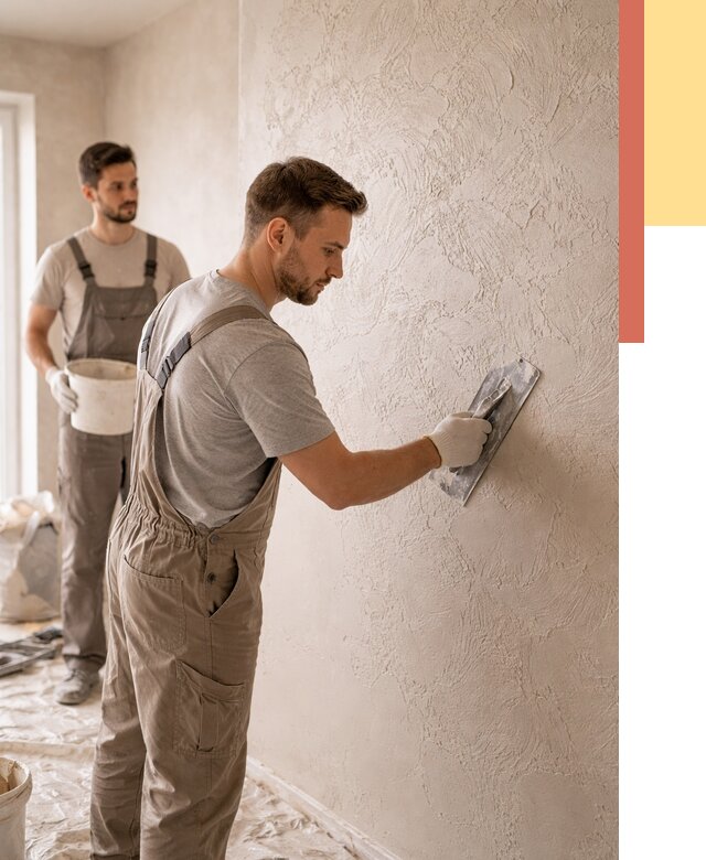 Фактурная штукатурка стен в Соль-илецке от 4376 руб./м² — заказать под ключ | ОТДЕЛОЧНИК-Сои