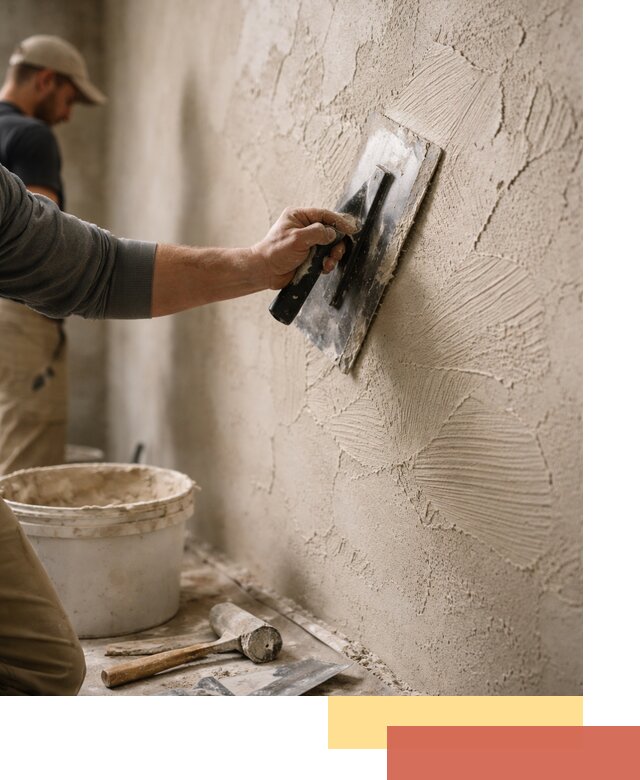 Фактурная штукатурка стен в Соль-илецке — монтаж, отделка, реставрация