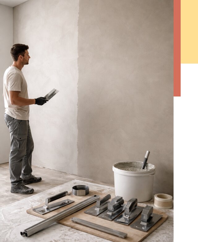 Нанесение микроцемента на стены в Соль-илецке от 3334 руб./м2 под ключ | ОТДЕЛОЧНИК-Сои