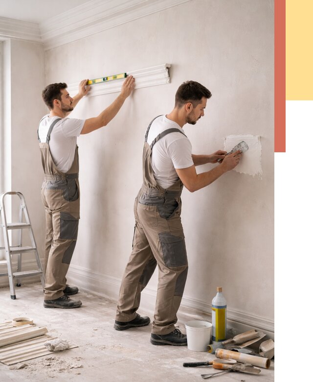 Монтаж лепнины на стены в Соль-илецке от 4688 руб. — недорого, быстро | ОТДЕЛОЧНИК-Сои