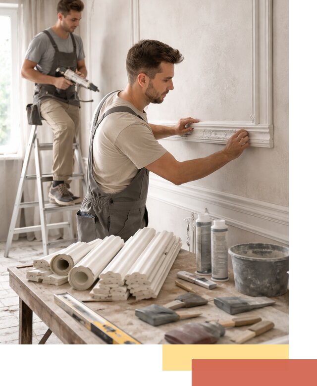 Монтаж лепнины на стены в Соль-илецке профессионально и качественно