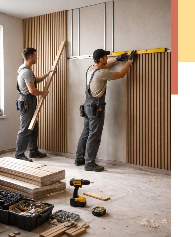 Монтаж реечных панелей на стены в Соль-илецке от 1250 руб. — быстро и недорого | ОТДЕЛОЧНИК-Сои