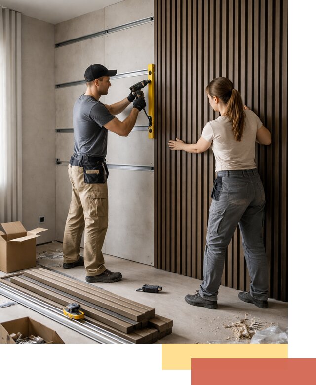 Монтаж реечных панелей на стены в Соль-илецке