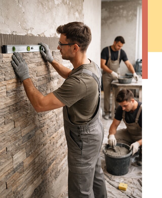 Монтаж искусственного камня в Соль-илецке от 4688 руб. под ключ | ОТДЕЛОЧНИК-Сои