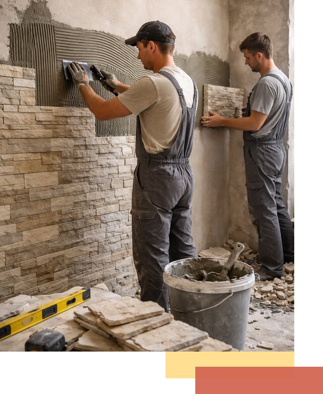 Монтаж искусственного камня в Соль-илецке — облицовка стен и фасадов