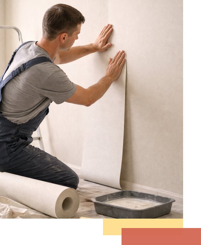 Поклейка флизелиновых обоев в Соль-илецке качественно и быстро