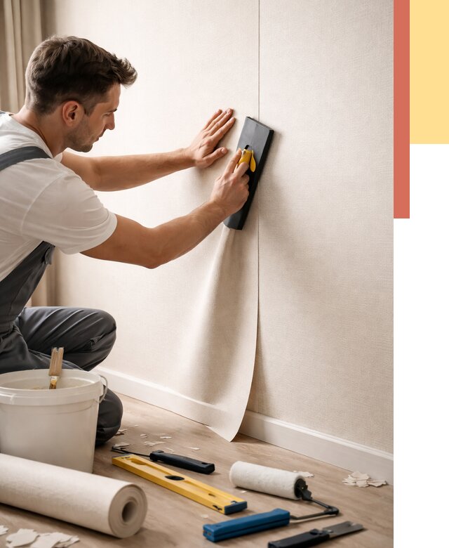 Поклейка виниловых обоев в Соль-илецке от 4688 руб. | Быстро и недорого — ОТДЕЛОЧНИК-Сои