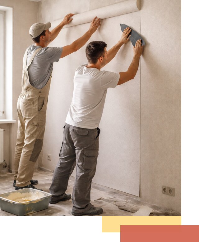 Поклейка виниловых обоев в Соль-илецке профессионально и качественно