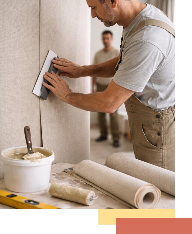 Поклейка текстильных обоев в Соль-илецке профессионально и аккуратно