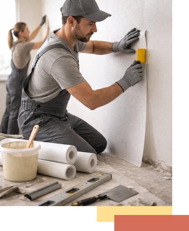 Поклейка стеклообоев профессионально в Соль-илецке