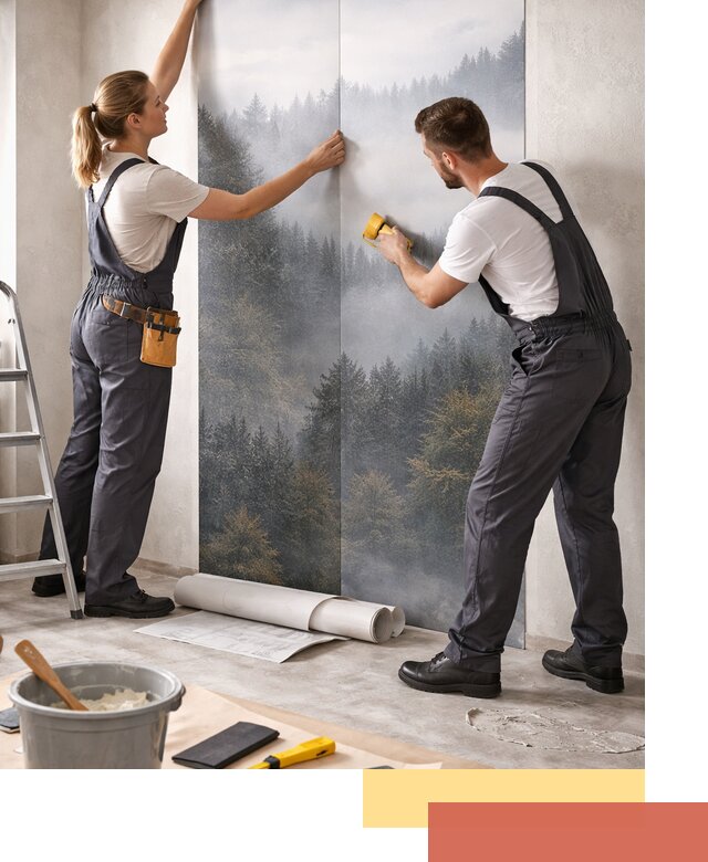 Поклейка фотообоев профессионально в Соль-илецке под ключ