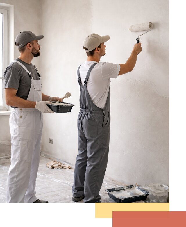 Покраска стен водоэмульсионной краской в Соль-илецке