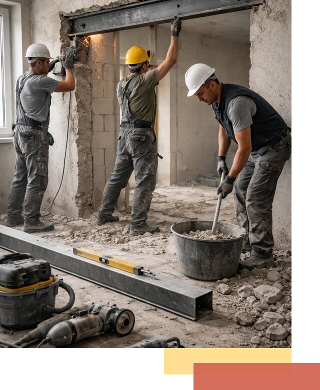 Создание проемов в стенах и несущих конструкциях в Соль-илецке