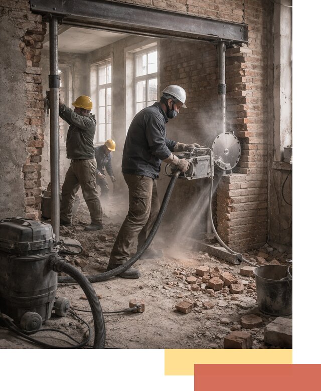 Прорезка проема в стене под дверной или оконный проем в Соль-илецке