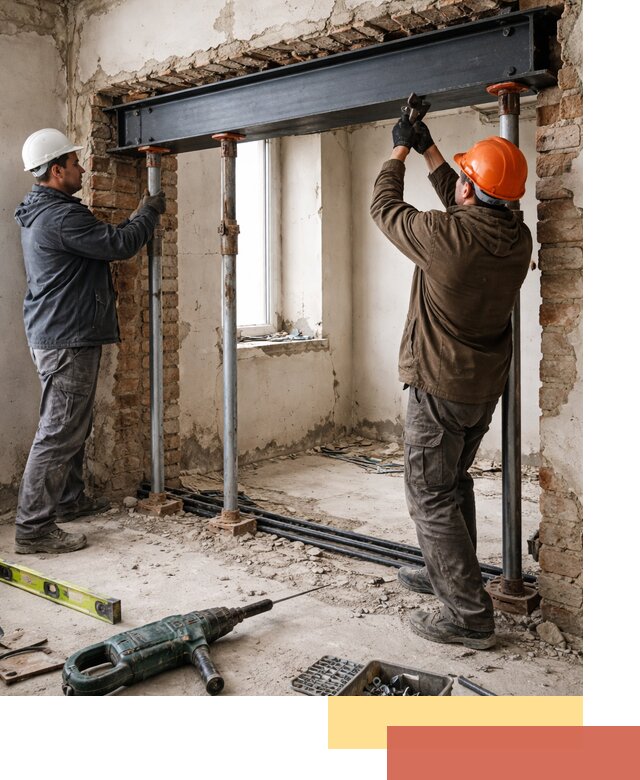 Усиление проема в стене в Соль-илецке для расширения и безопасности