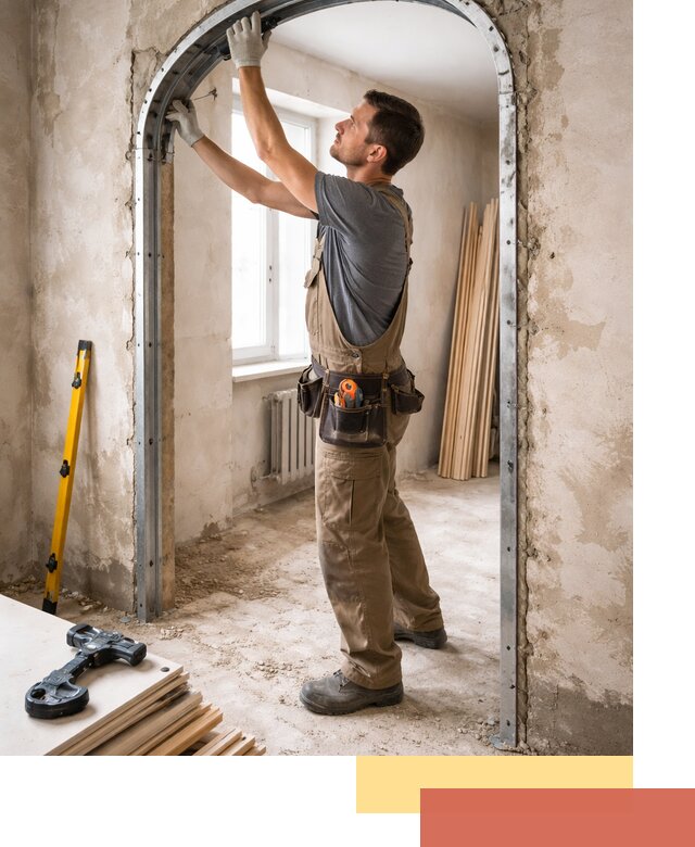 Устройство арочного проема в Соль-илецке под ключ