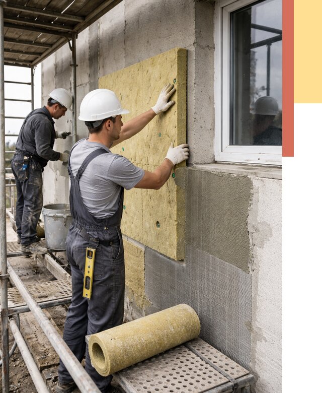 Утепление стен в Соль-илецке от 4480 руб. под ключ — быстро и недорого | ОТДЕЛОЧНИК-Сои