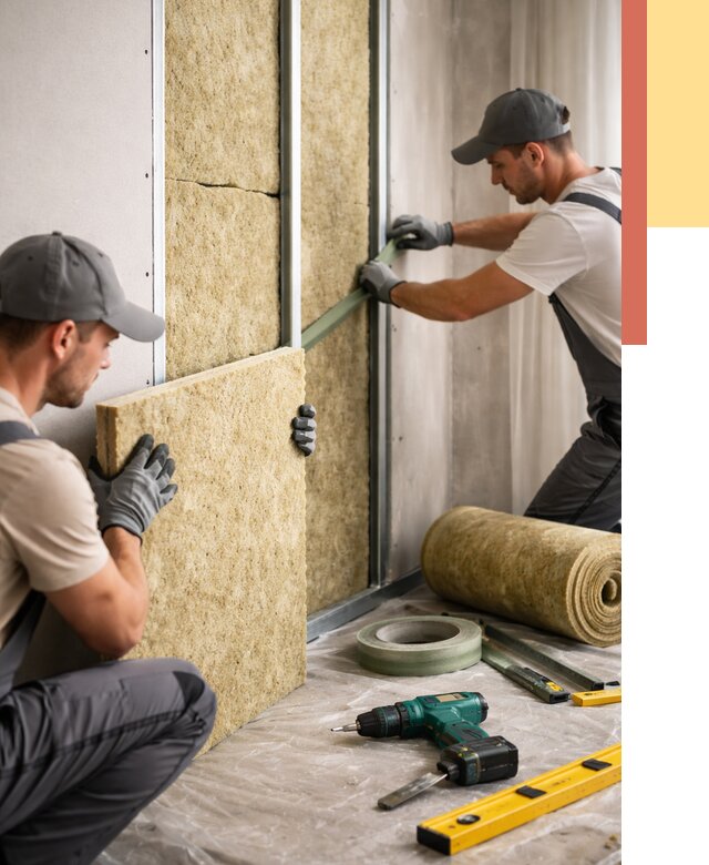 Шумоизоляция стен в Соль-илецке под ключ от 1927 руб. | ОТДЕЛОЧНИК-Сои