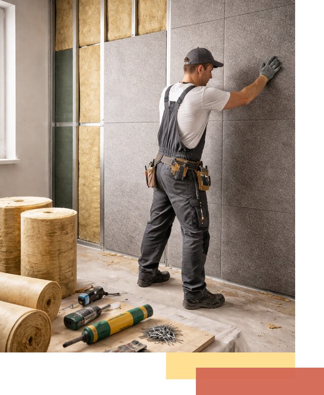 Профессиональная шумоизоляция стен в Соль-илецке для квартиры и офиса