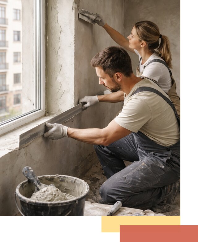 Штукатурка откосов дверей и окон профессионально в Соль-илецке