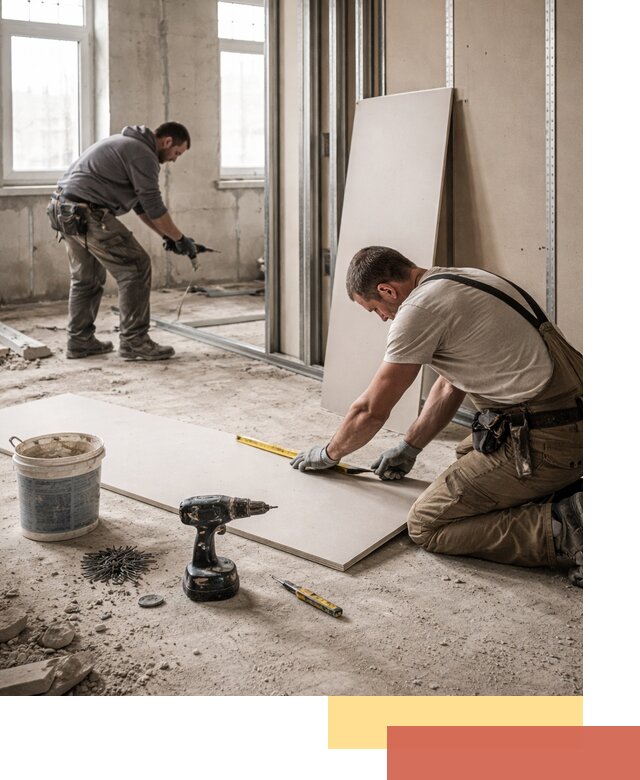 Кладка перегородок из ПГП под ключ в Соль-илецке