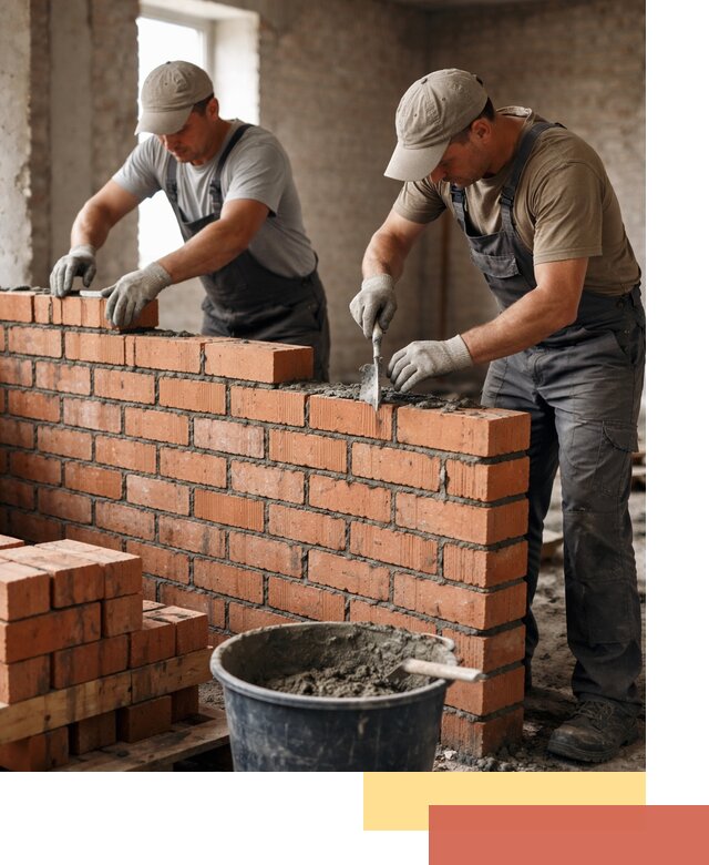 Кладка кирпичных перегородок под ключ в Соль-илецке