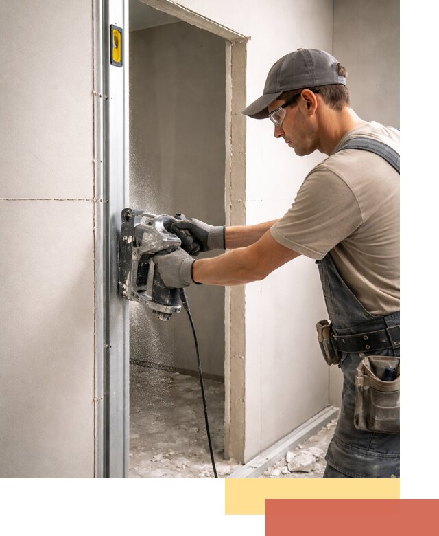 Устройство дверного проема в перегородке в Соль-илецке