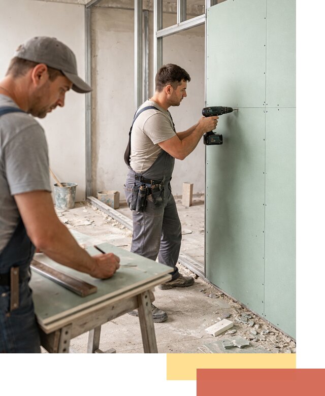 Перегородки из влагостойкого гипсокартона под ключ в Соль-илецке