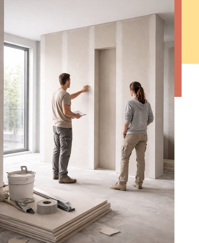 Зонирующая перегородка из гипсокартона в Соль-илецке от 2917 руб. под ключ | ОТДЕЛОЧНИК-Сои