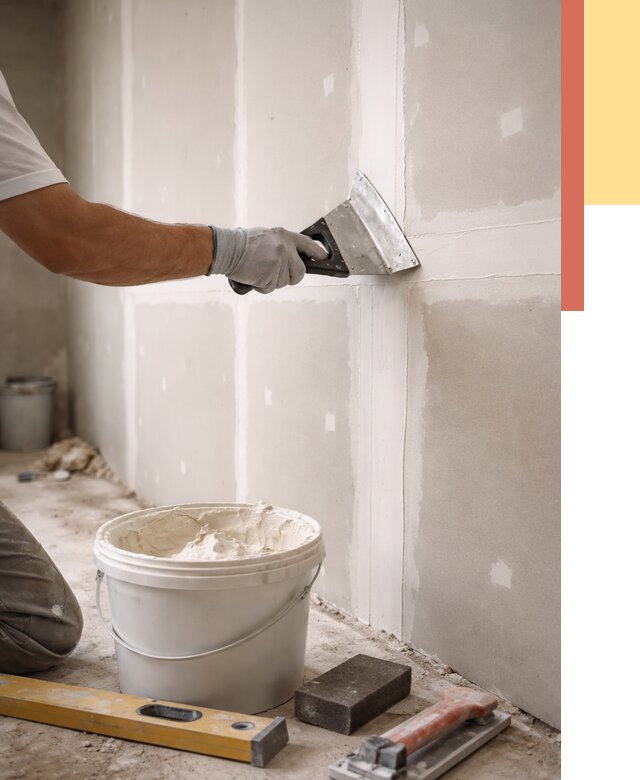 Шпаклевка перегородок из гипсокартона в Соль-илецке от 2605 руб. — услуги ОТДЕЛОЧНИК-Сои