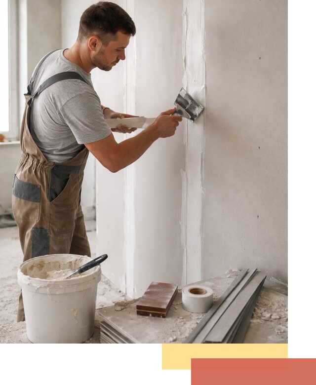 Шпаклевка перегородок из гипсокартона в Соль-илецке качественно и быстро