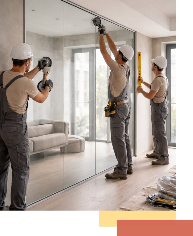 Перегородки из закаленного стекла в Соль-илецке для офисов и квартир