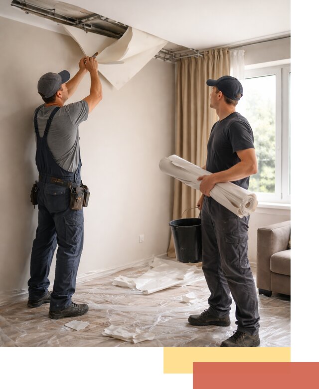 Демонтаж натяжного потолка в Соль-илецке быстро и аккуратно